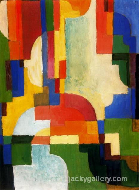 Colored Forms I, August Macke painting